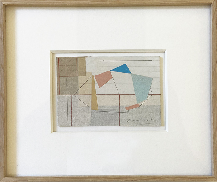3DCproject - MARÇ RABAL - collage on paper - 25,5 x 30,5 framed