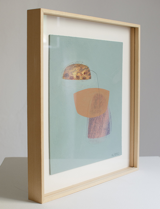 CA:18 - CRISTINA ALABAU - 23,5 x 28 cm. - framed 30,5 X 34 cm.