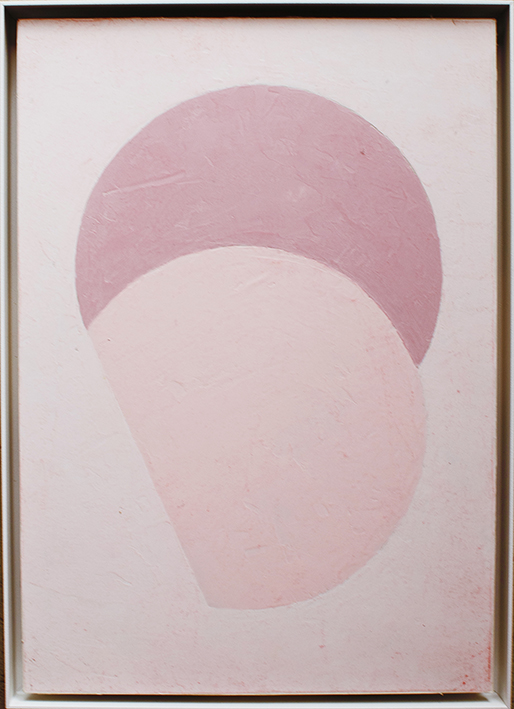 RC:24 - ROSANNA CASANO - oil on paper - 35 x 25,25 cm. framed