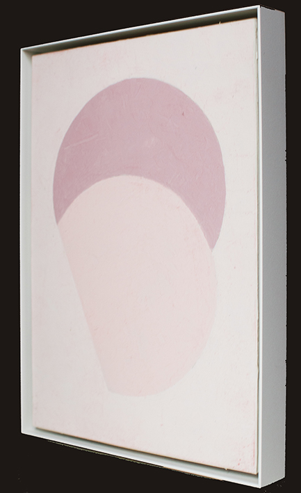 RC:24 - ROSANNA CASANO - oil on paper - 35 x 25,25 cm. framed